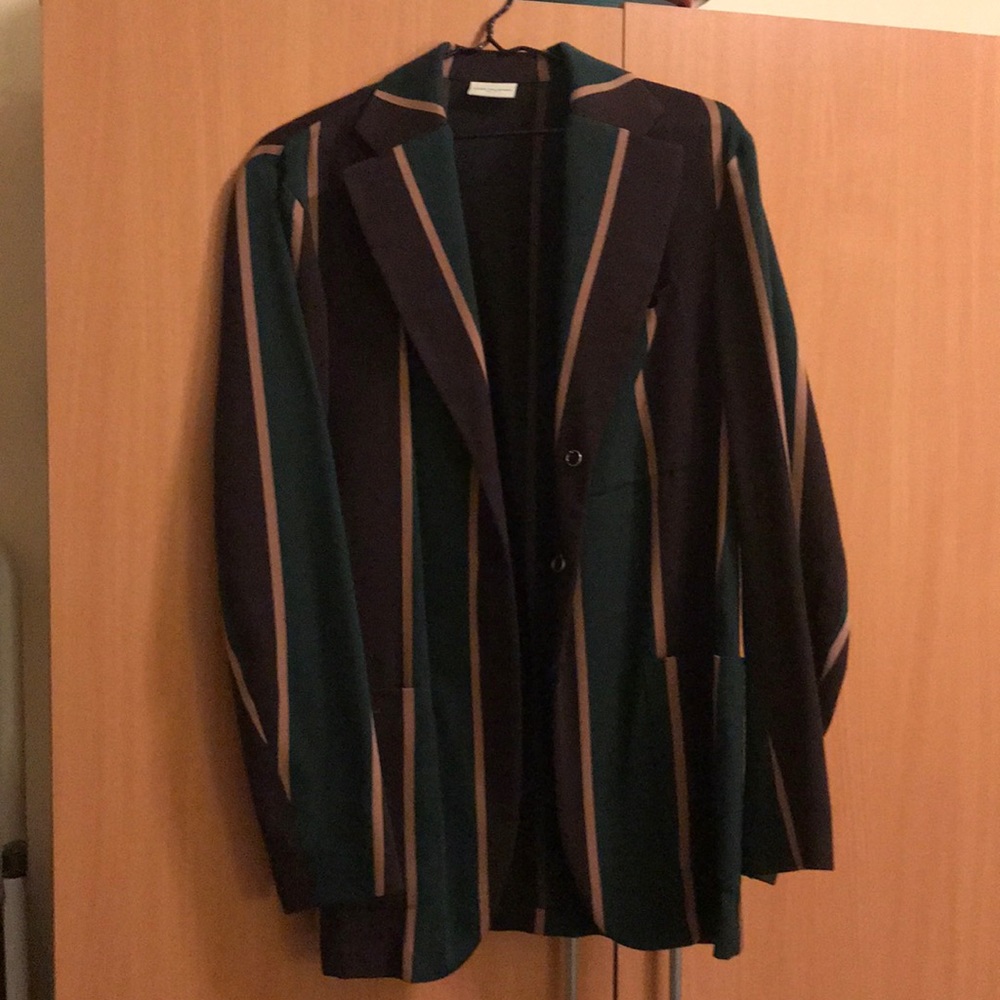 Wool striped blazer